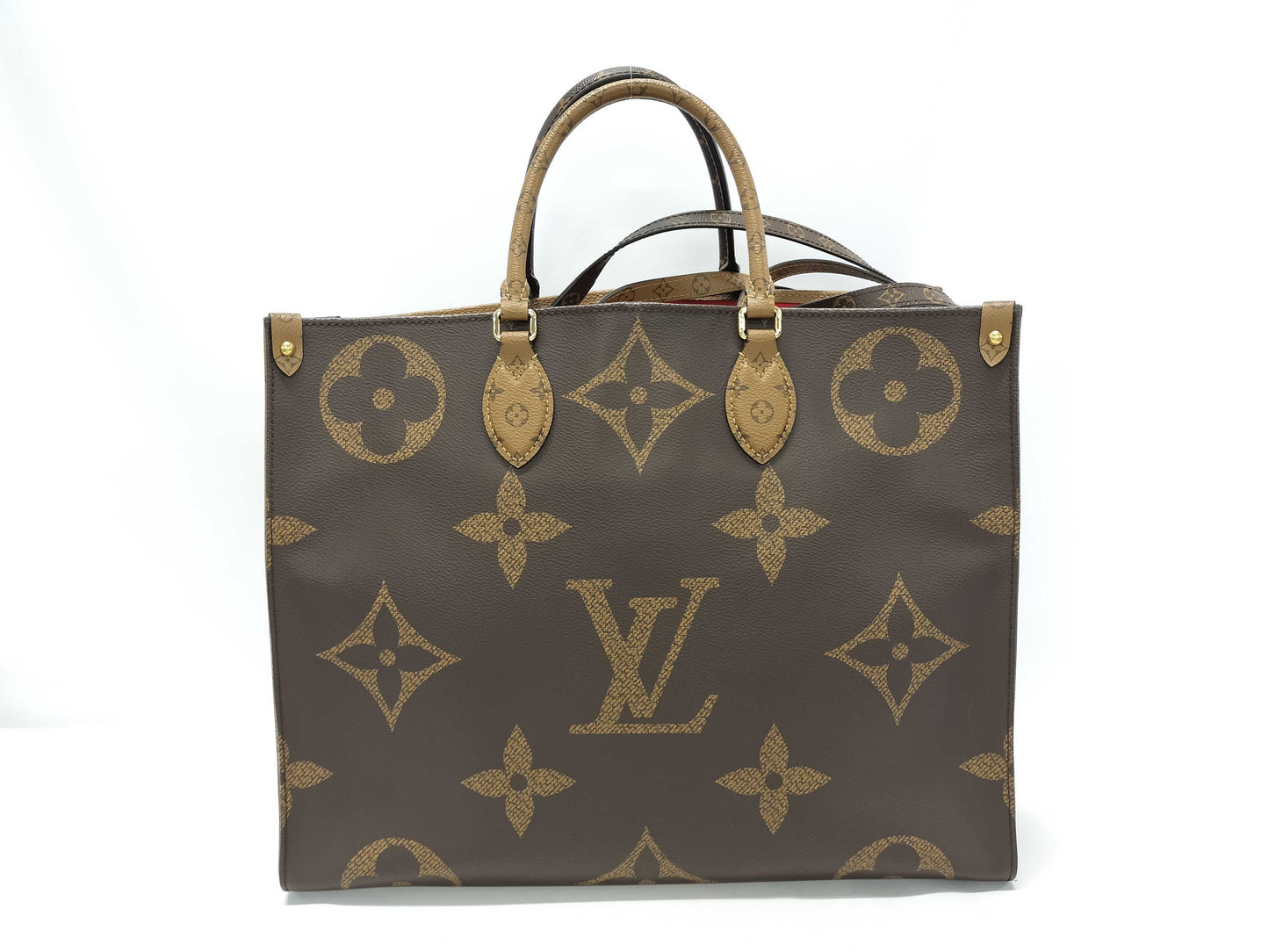 LOUIS VUITTON Monogram On the Go Handbag Tote Bag