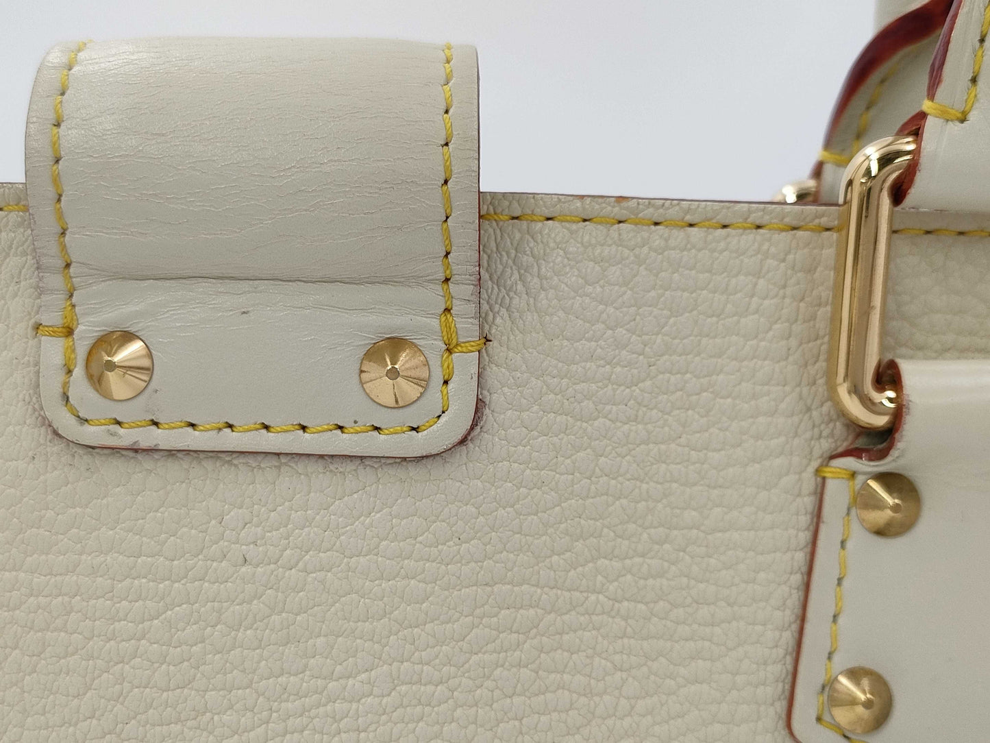 LOUIS VUITTON Suhali White Handbag