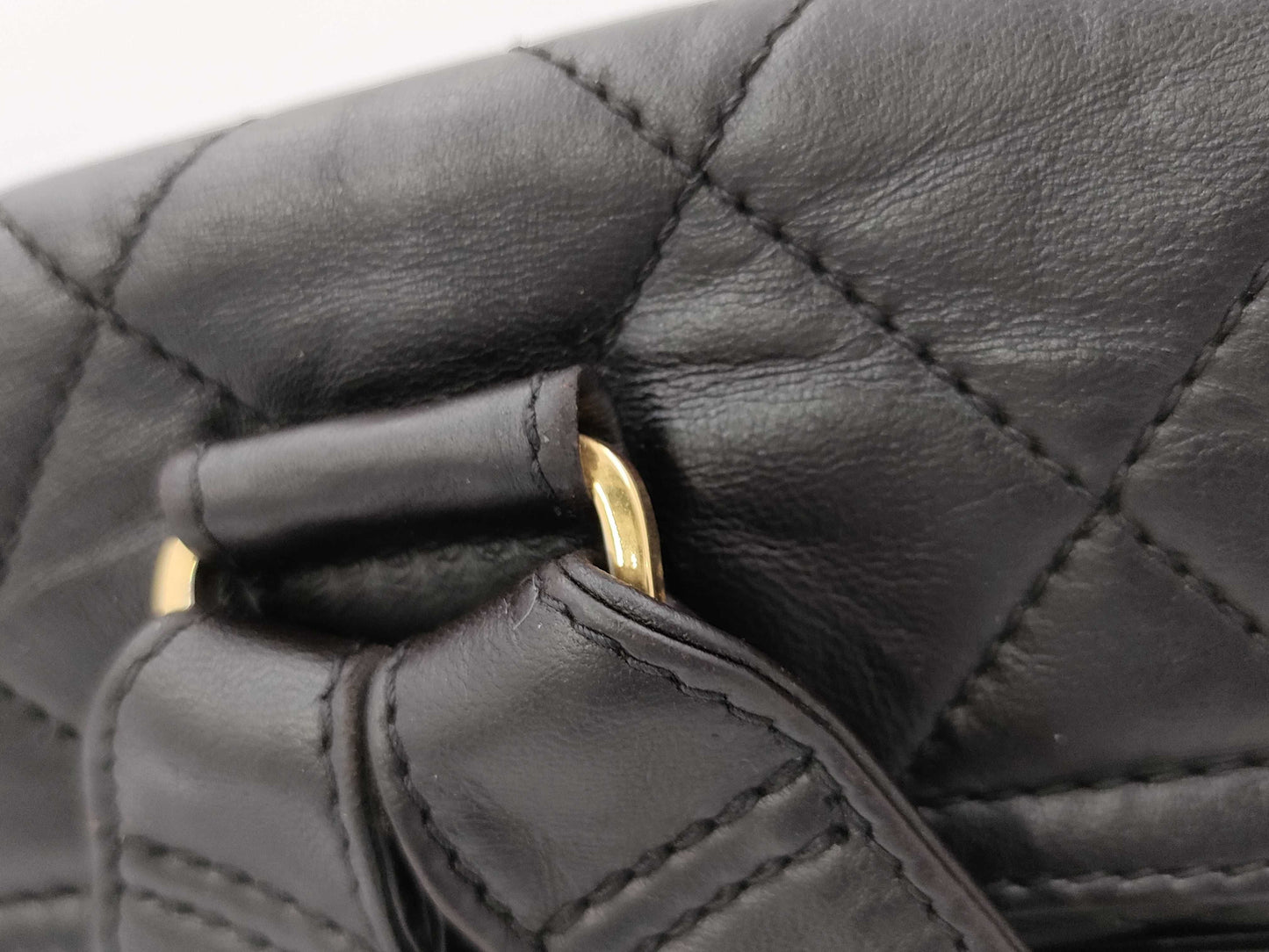 CHANEL Black Backpack with Sticker