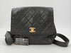 CHANEL Black Backpack with Sticker