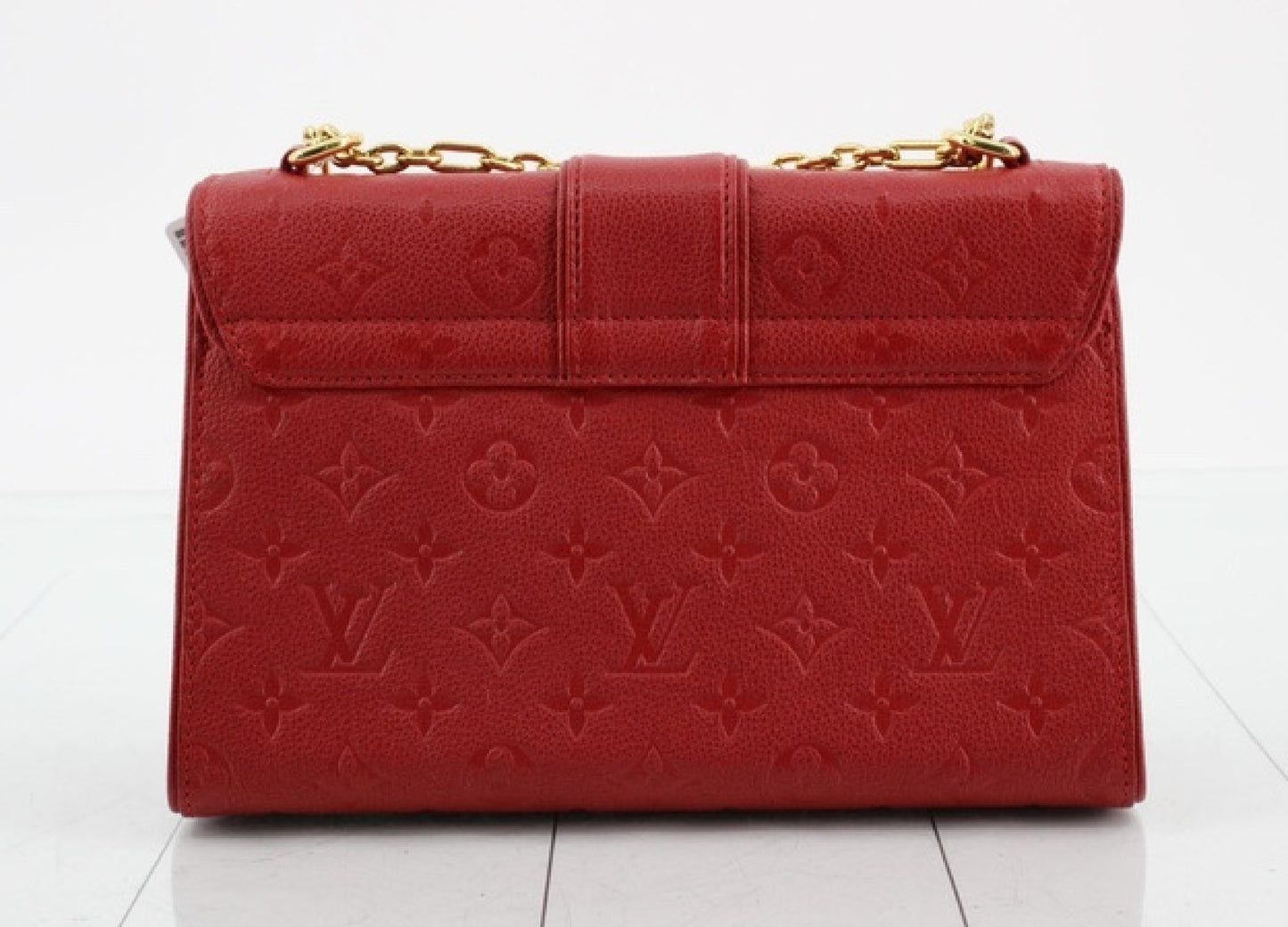 LOUIS VUITTON Monogram Empreinte M43393 Saint-Sulpice PM Cerise Shoulder Bag