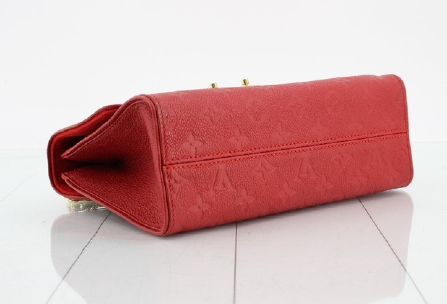 LOUIS VUITTON Monogram Empreinte M43393 Saint-Sulpice PM Cerise Shoulder Bag