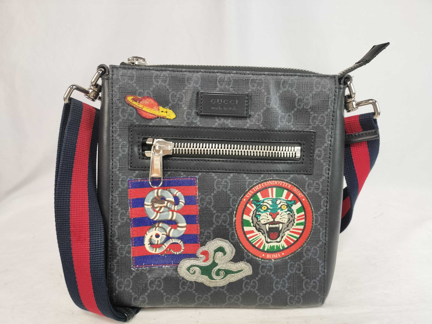 GUCCI GG Supreme Gucci Shoulder Bag PVC Shoulder Bag