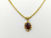 Colored Stone 2.84ct D0.09ct K18 18.2g Necklace