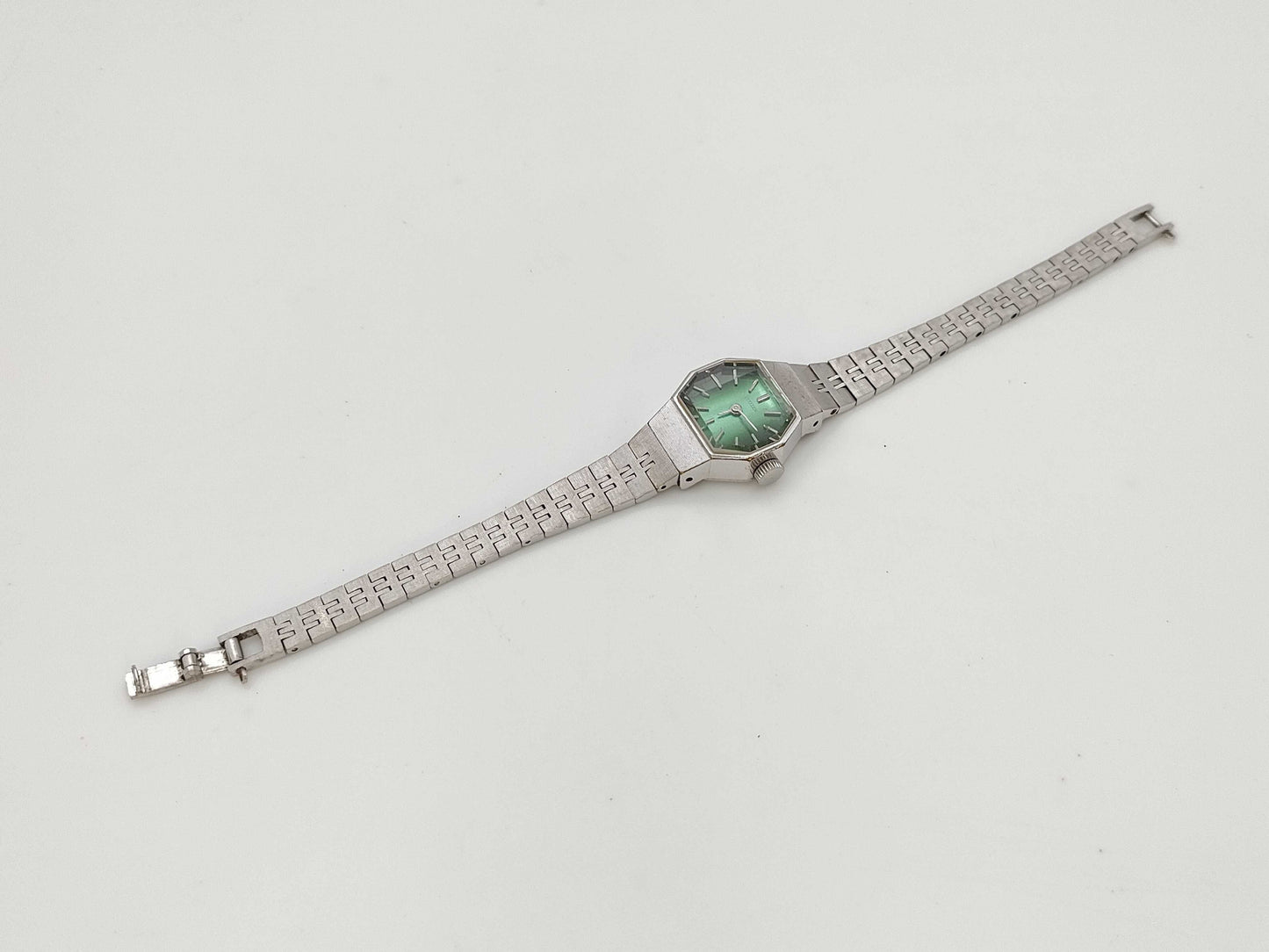 CITIZEN 4-676068S 5110310 66-7170 Manual Winding Green Dial Non-Moving Women's Watch