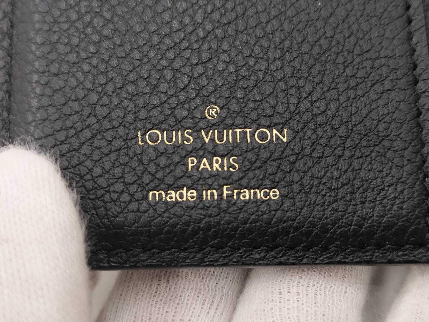 LOUIS VUITTON Louis Vuitton Monogram Empreinte Portefeuille Claire Bifold Wallet in Black with RFID Tag and Box