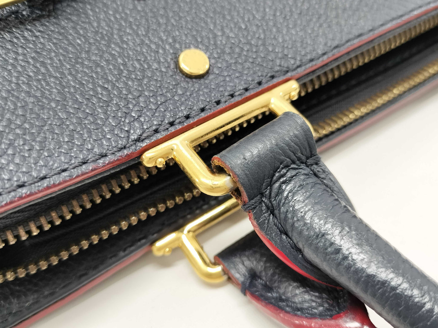 LOUIS VUITTON Monogram Empreinte M54195 Three PM Handbag