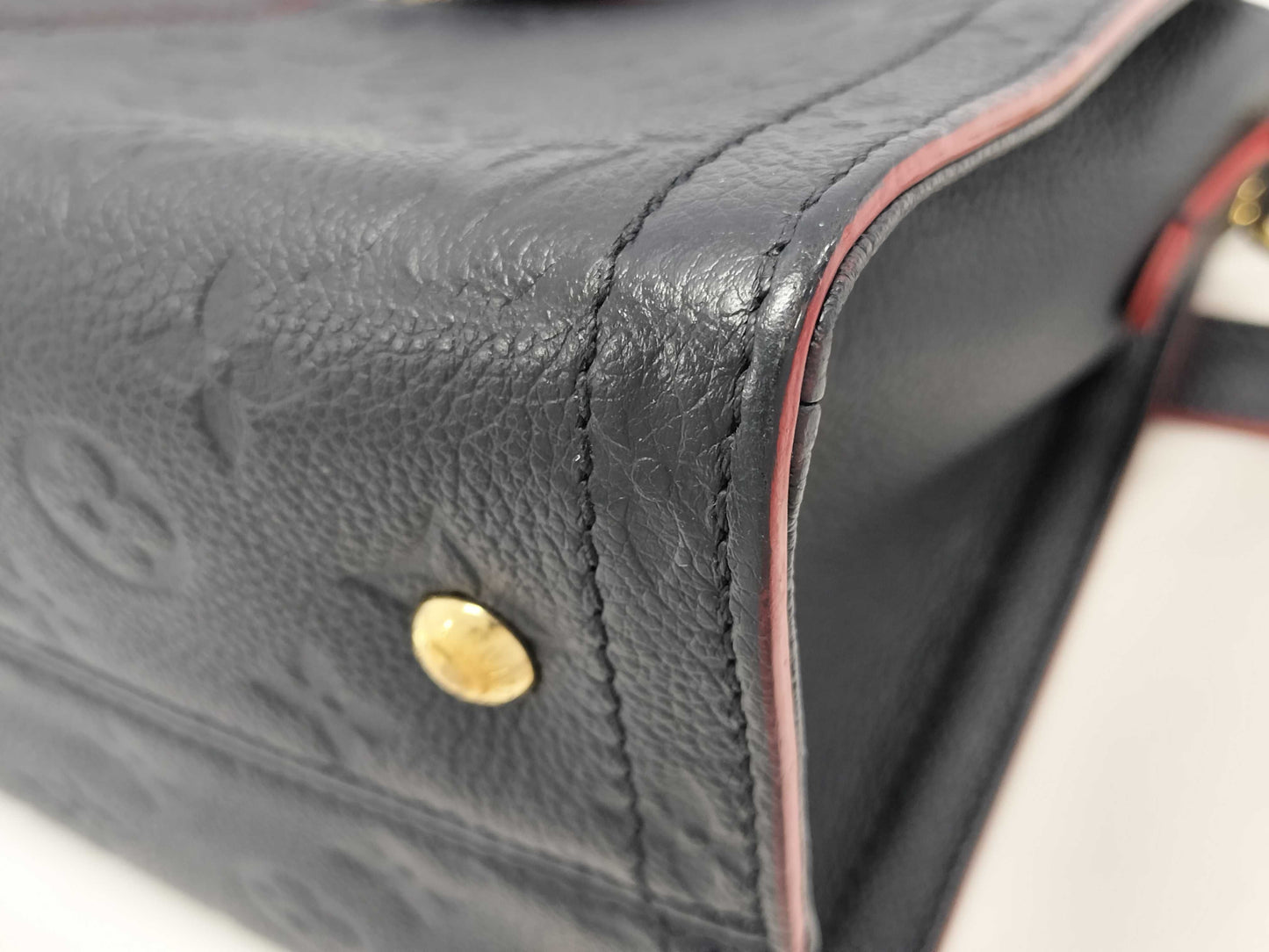 LOUIS VUITTON Monogram Empreinte M54195 Three PM Handbag
