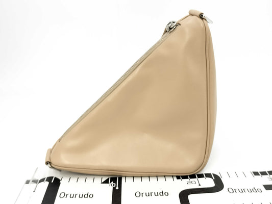 PRADA Prada Triangle Beige Shoulder Bag