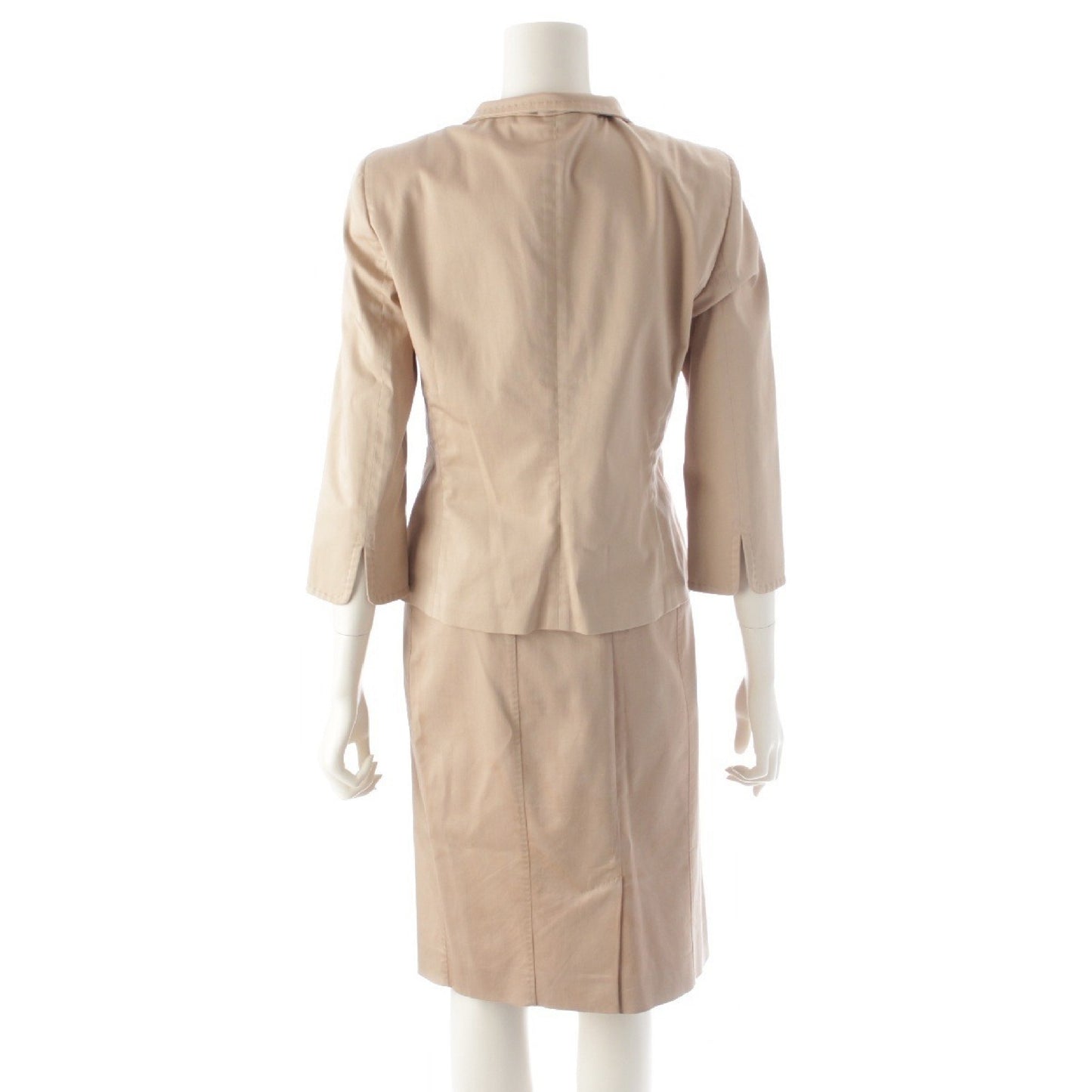 MaxMara MAX MARA Skirt Set, Beige, Hanger Included, Size 38, Jacket