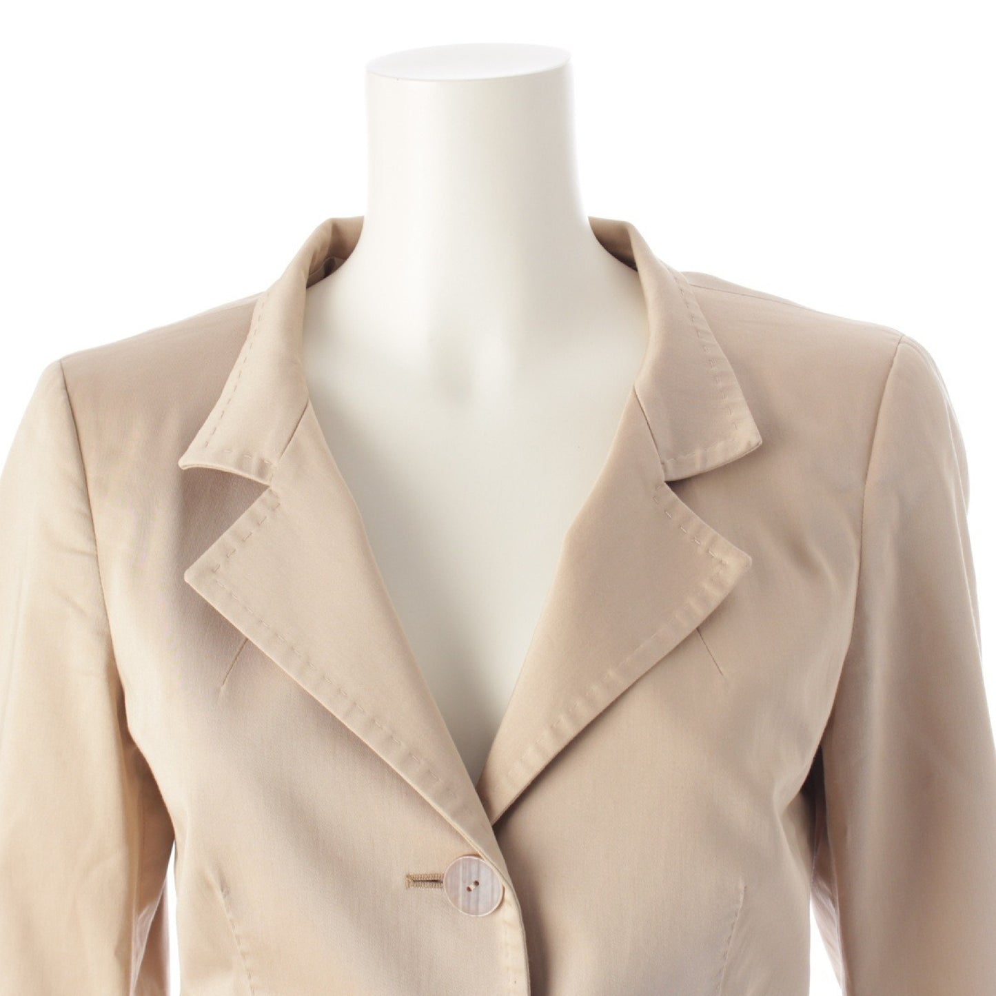 MaxMara MAX MARA Skirt Set, Beige, Hanger Included, Size 38, Jacket