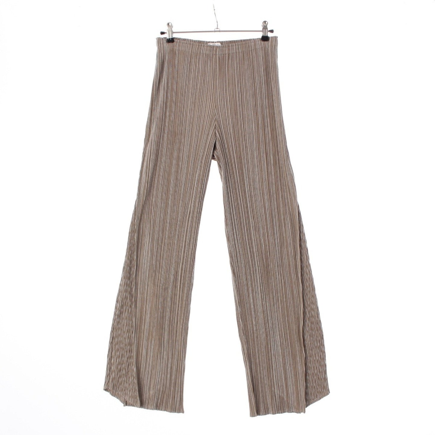 PLEATS PLEASE ISSEY MIYAKE Pleated Stripe Pants PP01-JF531 Beige 4 Pants