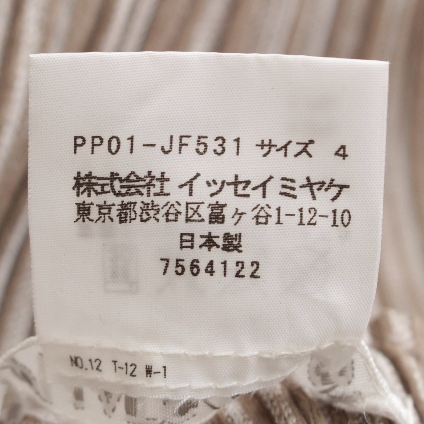 PLEATS PLEASE ISSEY MIYAKE Pleated Stripe Pants PP01-JF531 Beige 4 Pants
