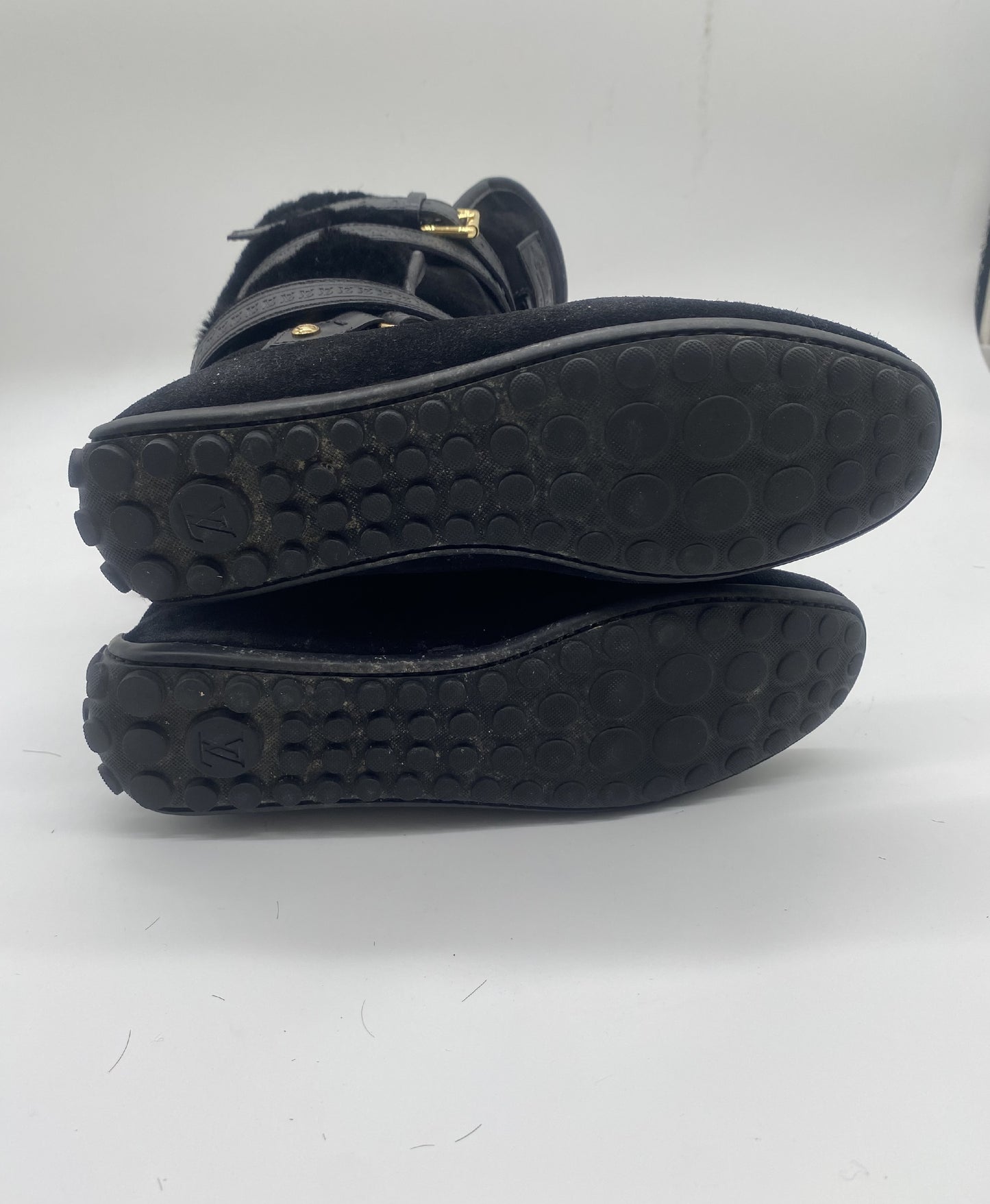 LOUIS VUITTON Louis Vuitton Shearling Boots Size 36 1/2 Black Other Shoes
