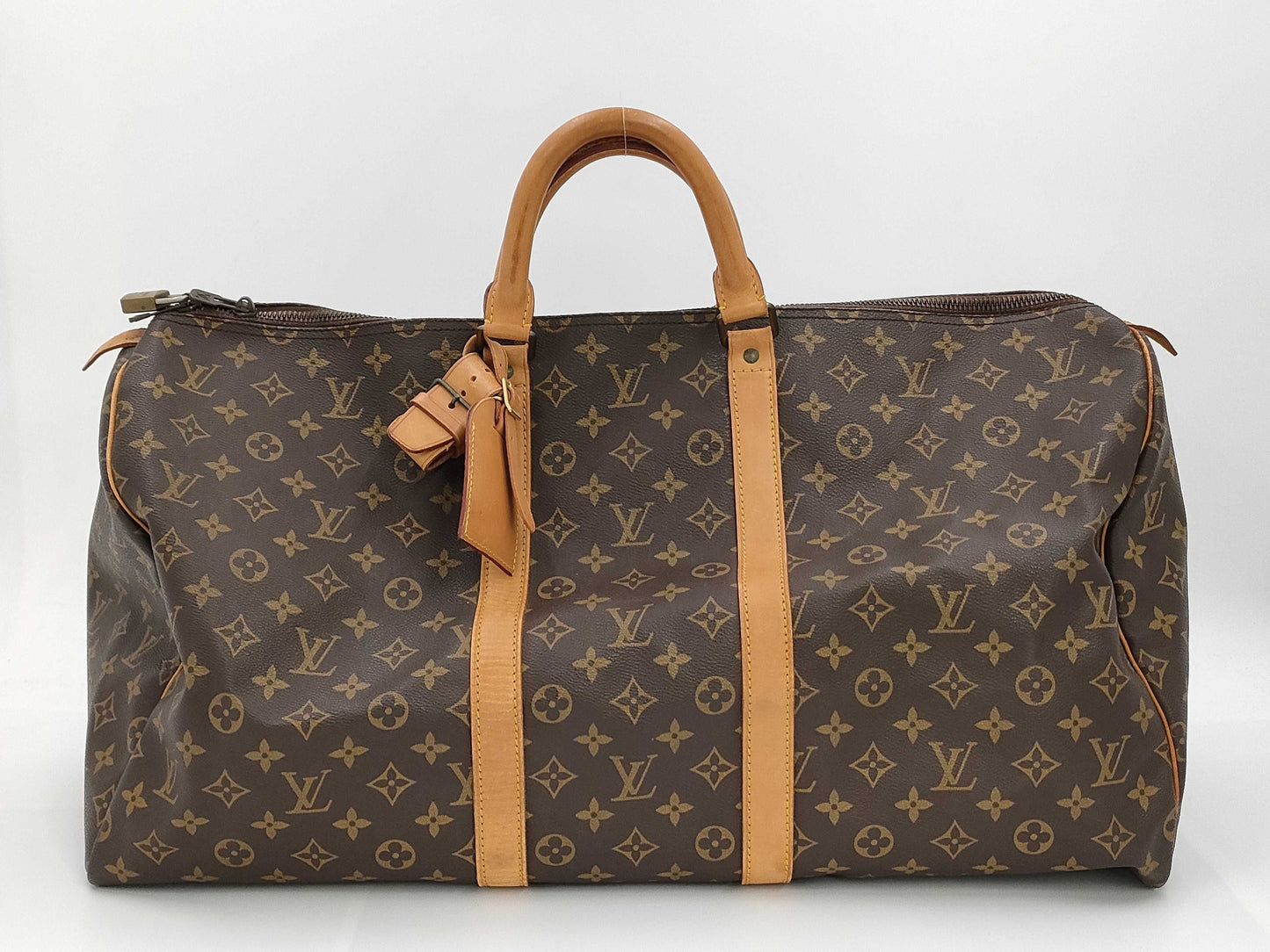 LOUIS VUITTON Monogram Keepall 55 Boston Bag