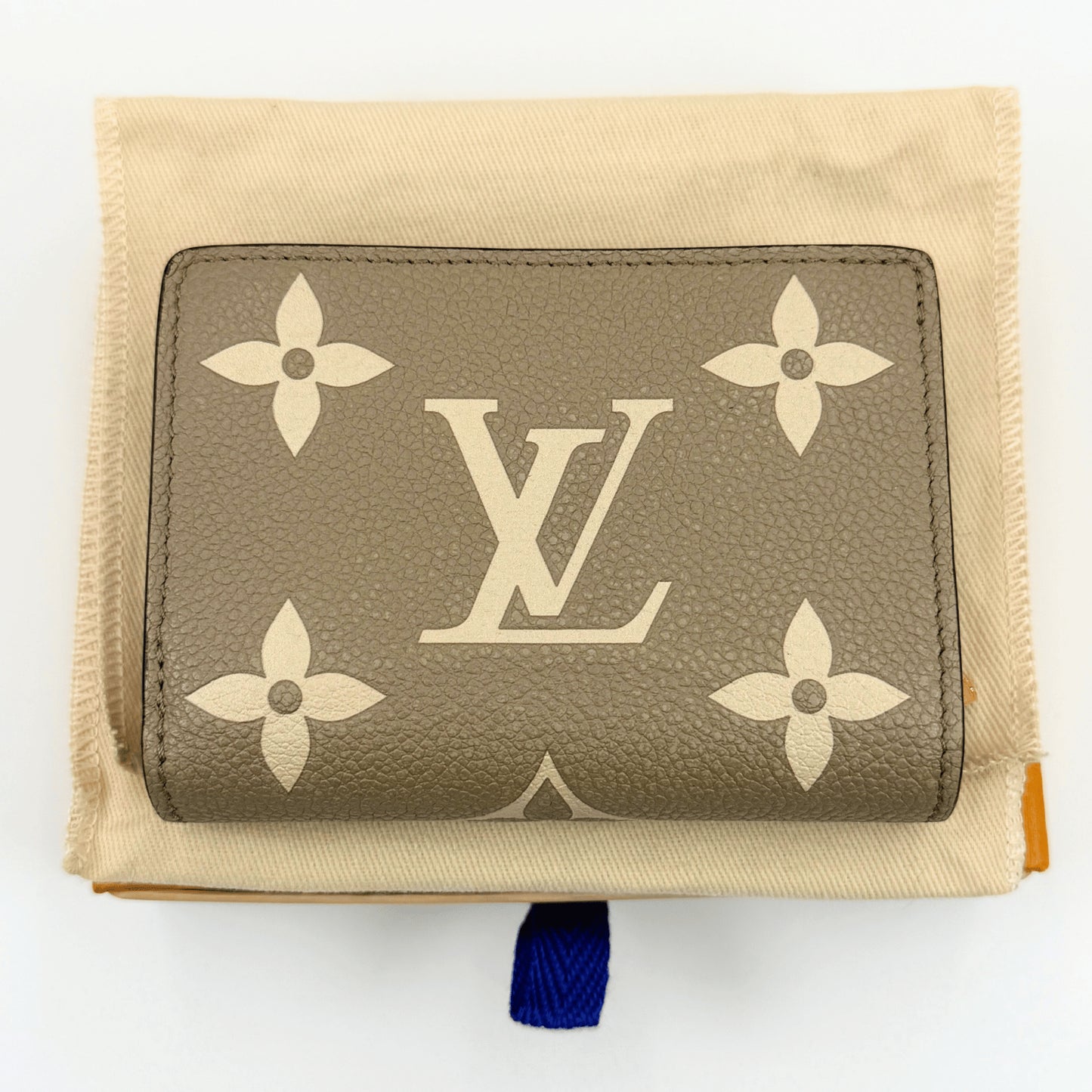 LOUIS VUITTON Monogram Empreinte Portefeuille Claire M82370 Tri-fold Wallet with Box and Dust Bag