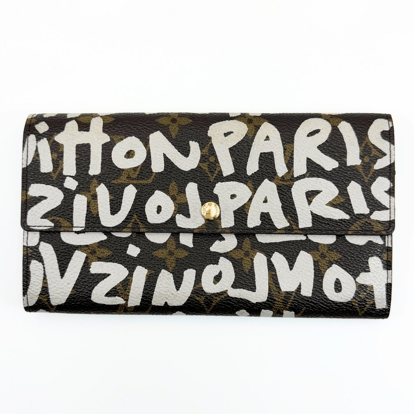 LOUIS VUITTON Monogram Pochette Porte Monnaie Credit Graffiti M92189 Wallet