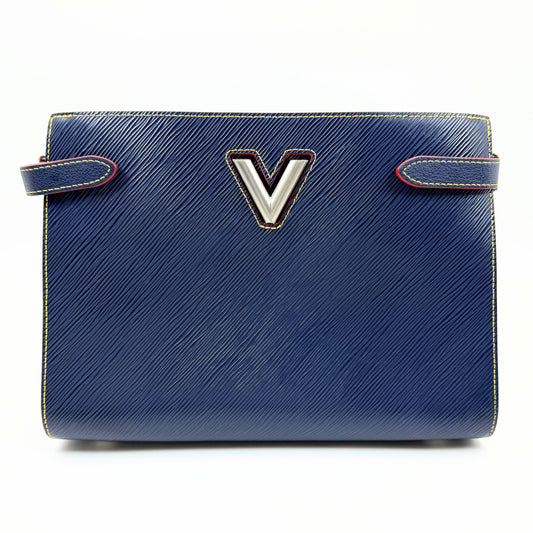 LOUIS VUITTON Epi Twist Tote in Indigo Blue M54980 Shoulder Bag/Handbag