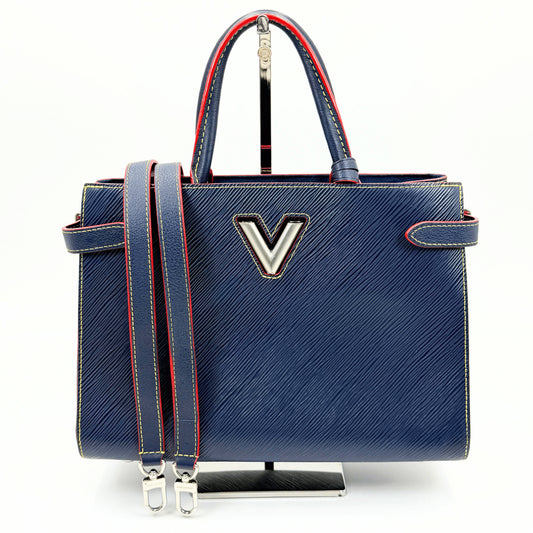 LOUIS VUITTON Epi Twist Tote in Indigo Blue M54980 Shoulder Bag/Handbag
