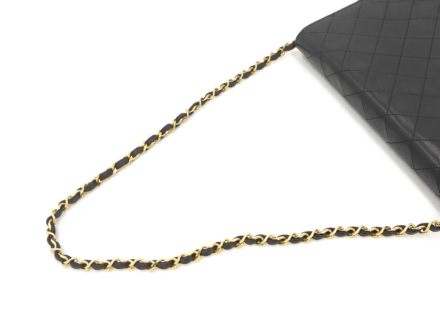 CHANEL Matelasse Push Lock Black Shoulder Bag