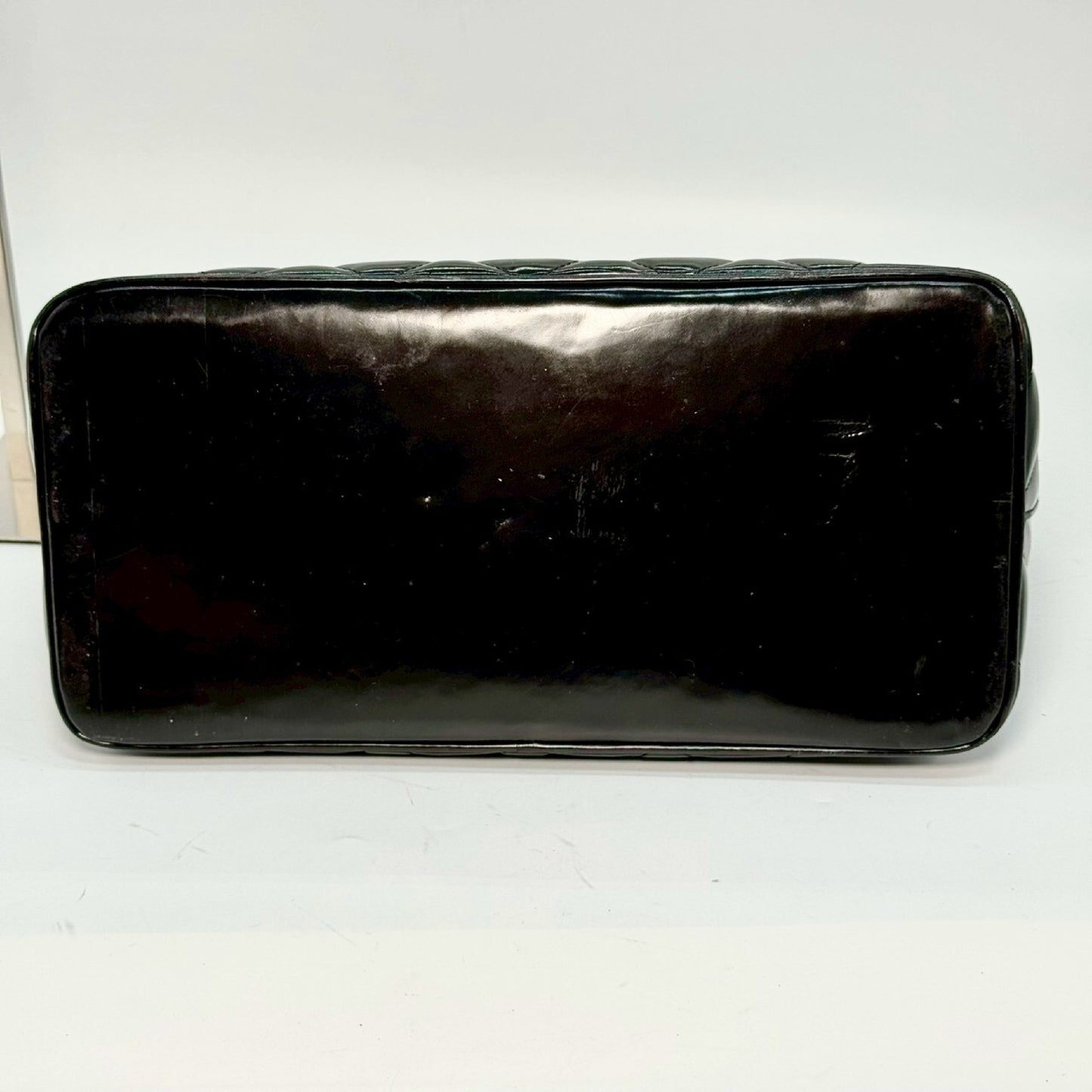 CHANEL Patent Leather Reissue Tote Bag, Black, 6365545