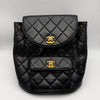 CHANEL Chain Backpack Black No Accessories Included Rucksack