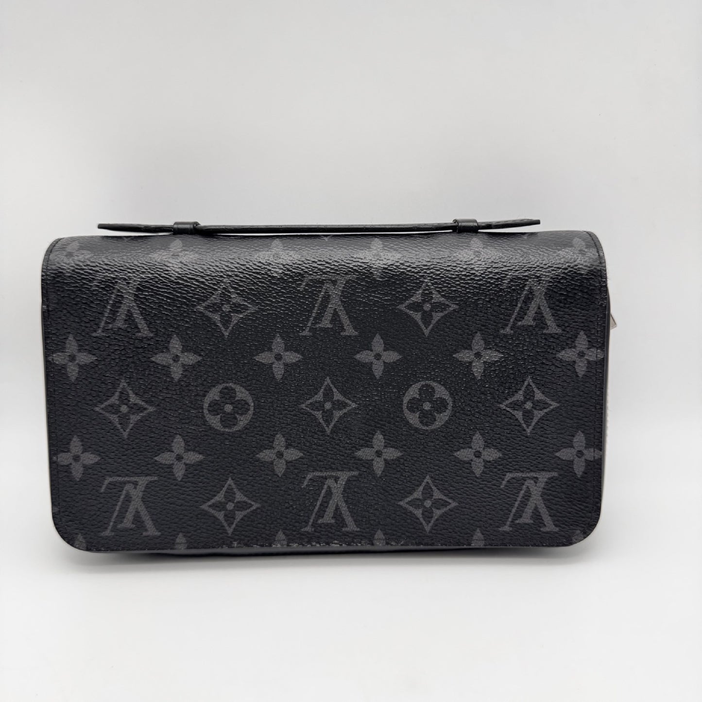 LOUIS VUITTON Zippy XL Wallet, 22 x 12 x 5 cm, Black/Grey, Model Number M61698, No Accessories Included