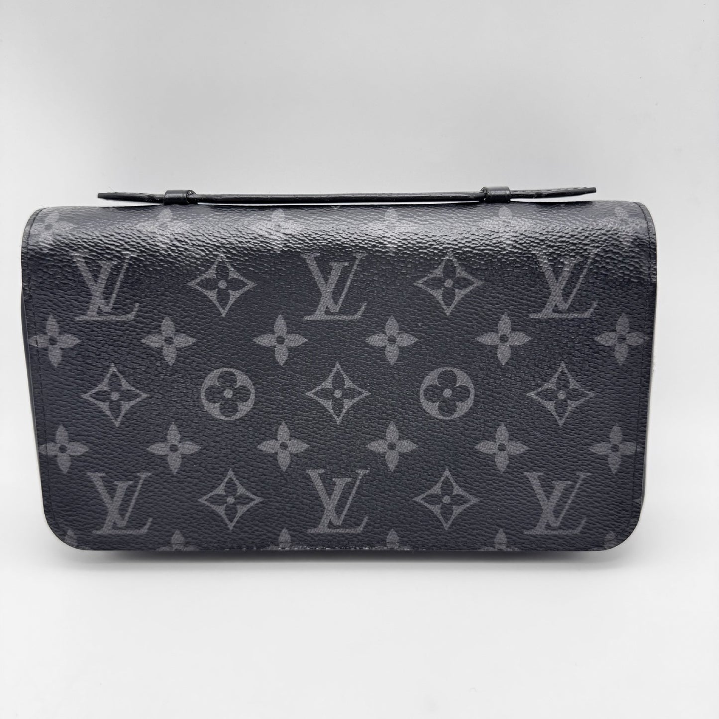 LOUIS VUITTON Zippy XL Wallet, 22 x 12 x 5 cm, Black/Grey, Model Number M61698, No Accessories Included