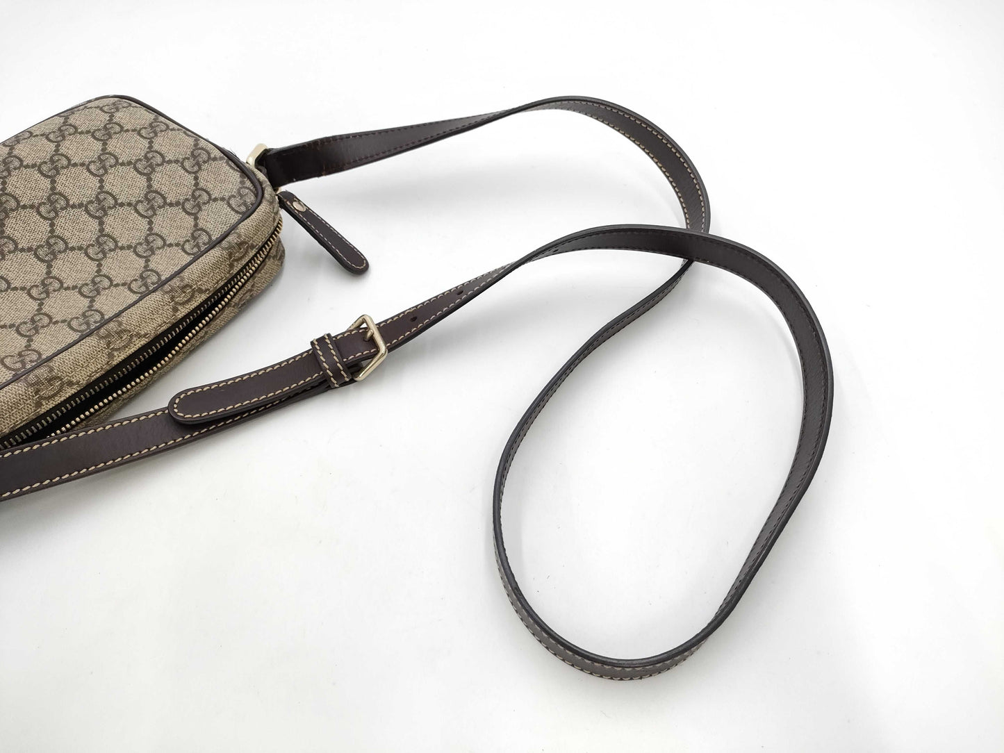 GUCCI GG Supreme Shoulder Bag Brown 201447