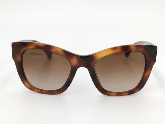 CHANEL Chanel 5478-A Brown Camellia Pearl Sunglasses