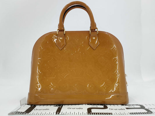 LOUIS VUITTON LOUIS VUITTON Vernis Louis Vuitton Alma Vernis Yellow Handbag Bag