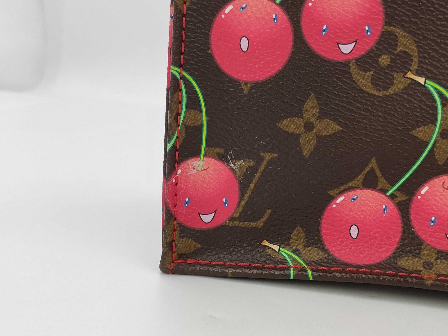 LOUIS VUITTON Monogram Cherry/LV x TM Sac Plat M95010 MI0015 Handbag