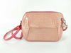 Matte Crocodile Shoulder Bag, Baby Pink
