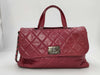 CHANEL Boy Chanel Matelasse 2-Way Bag Red Shoulder Bag