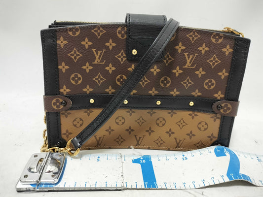 LOUIS VUITTON LV Monogram Reverse Struk Clutch Shoulder Bag