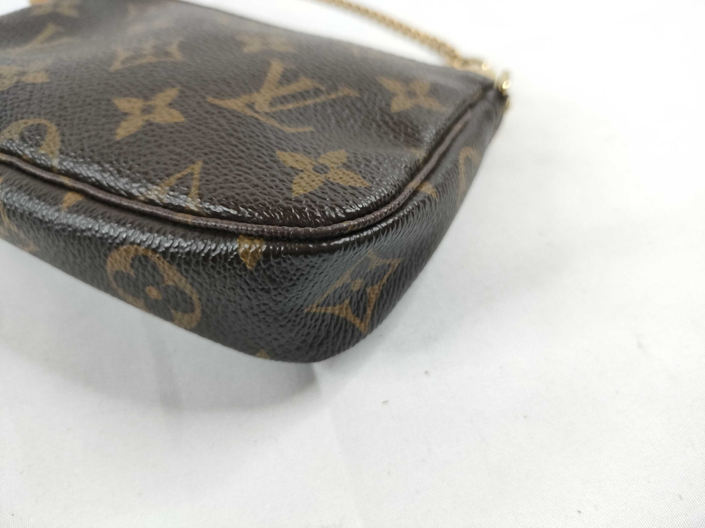 LOUIS VUITTON Monogram Vuitton Monogram Mini Pochette Accessoir M60153 FL4027 Brown Pouch