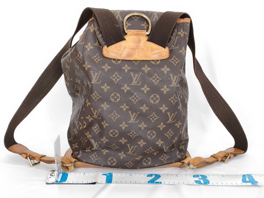 LOUIS VUITTON Monogram Vuitton Monogram MonsuriMM M51136 MI0987 Brown Rucksack