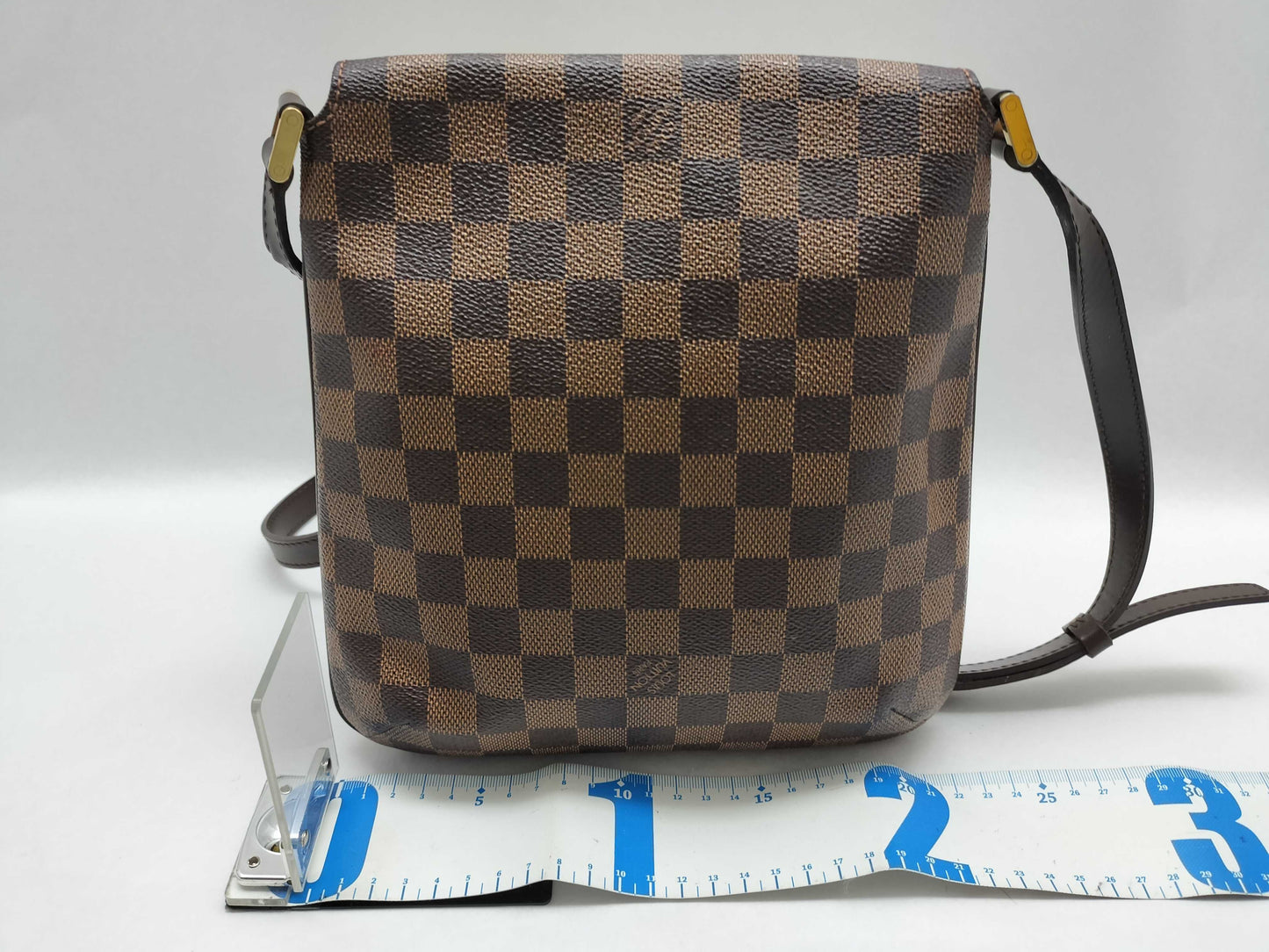 LOUIS VUITTON Damier ID-Louis Vuitton Bag Musette Salsa Damier Ebene 22cm #LM0074 GHW Soulderbag Shoulder Bag