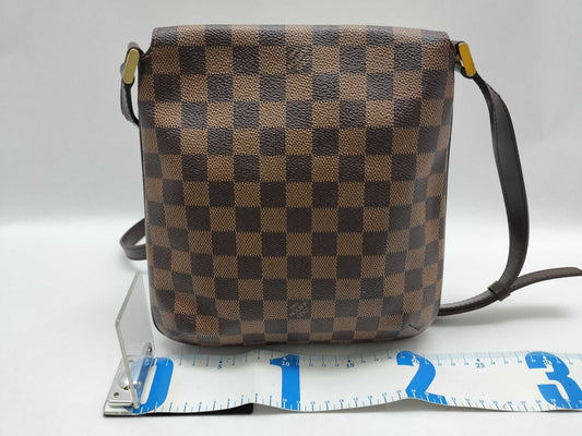 LOUIS VUITTON Damier ID-Louis Vuitton Bag Musette Salsa Damier Ebene 22cm #LM0074 GHW Soulderbag Shoulder Bag