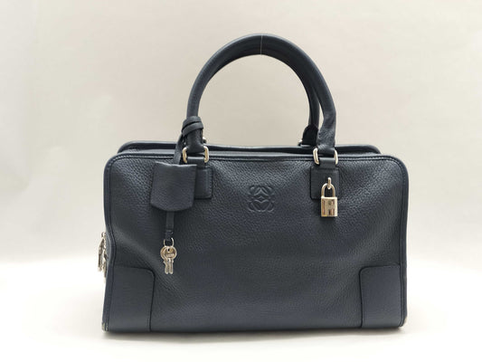 LOEWE HK - Loewe Amazona 36 blue calfskin handbag handbag