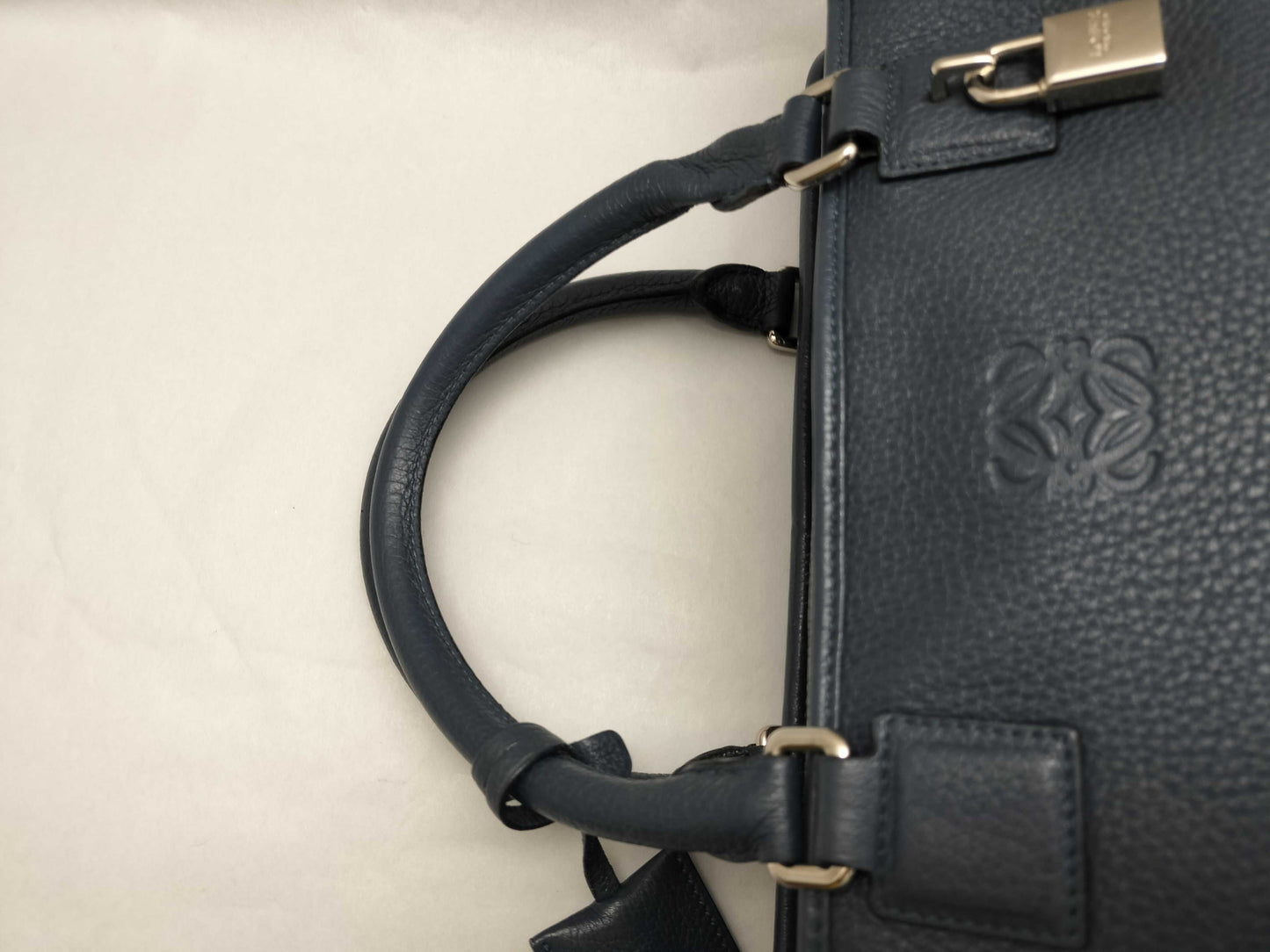 LOEWE HK - Loewe Amazona 36 blue calfskin handbag handbag