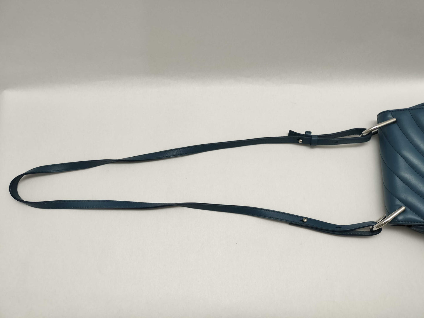 chloe HK-Chloe Drew Bijou Mini Calfskin Blue Shoulder Bag