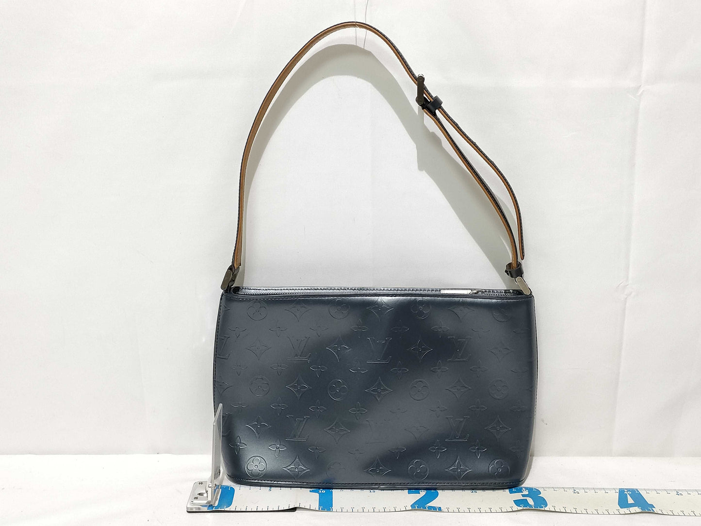 LOUIS VUITTON Monogram Mat ID-Louis Vuitton Monogram Mat Alston M55122 Navy CA0032 Shoulder Bag