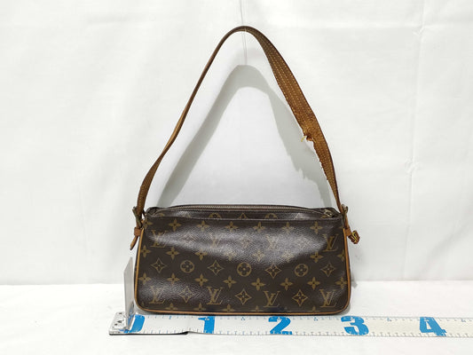 LOUIS VUITTON Monogram Vuitton Monogram Vivacite MM M51164 DU0935 Scratch Thread Shoulder Damage Shoulder Bag
