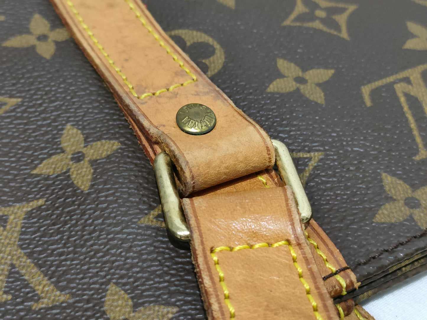 LOUIS VUITTON Monogram Vuitton Monogram Sack Shopping M51108 Brown Tote Bag