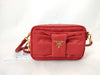 PRADA Nylon Prada Tesuto Nylon x Leather Shoulder Bag Red 1NF727 Shoulder Bag