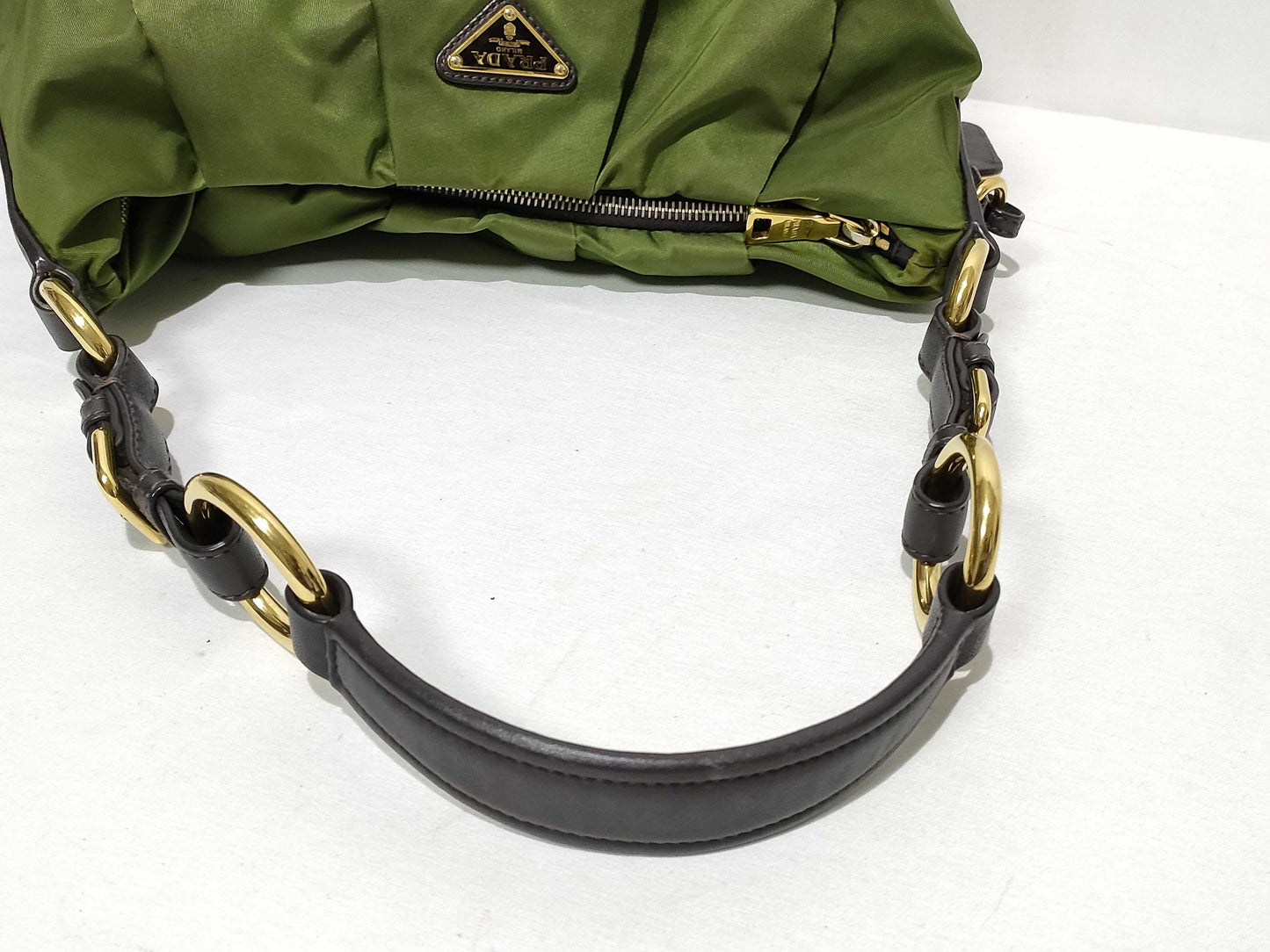 PRADA Nylon SG-Prada Tessuto Shoulder bag Green BR3795 Shoulder Bag