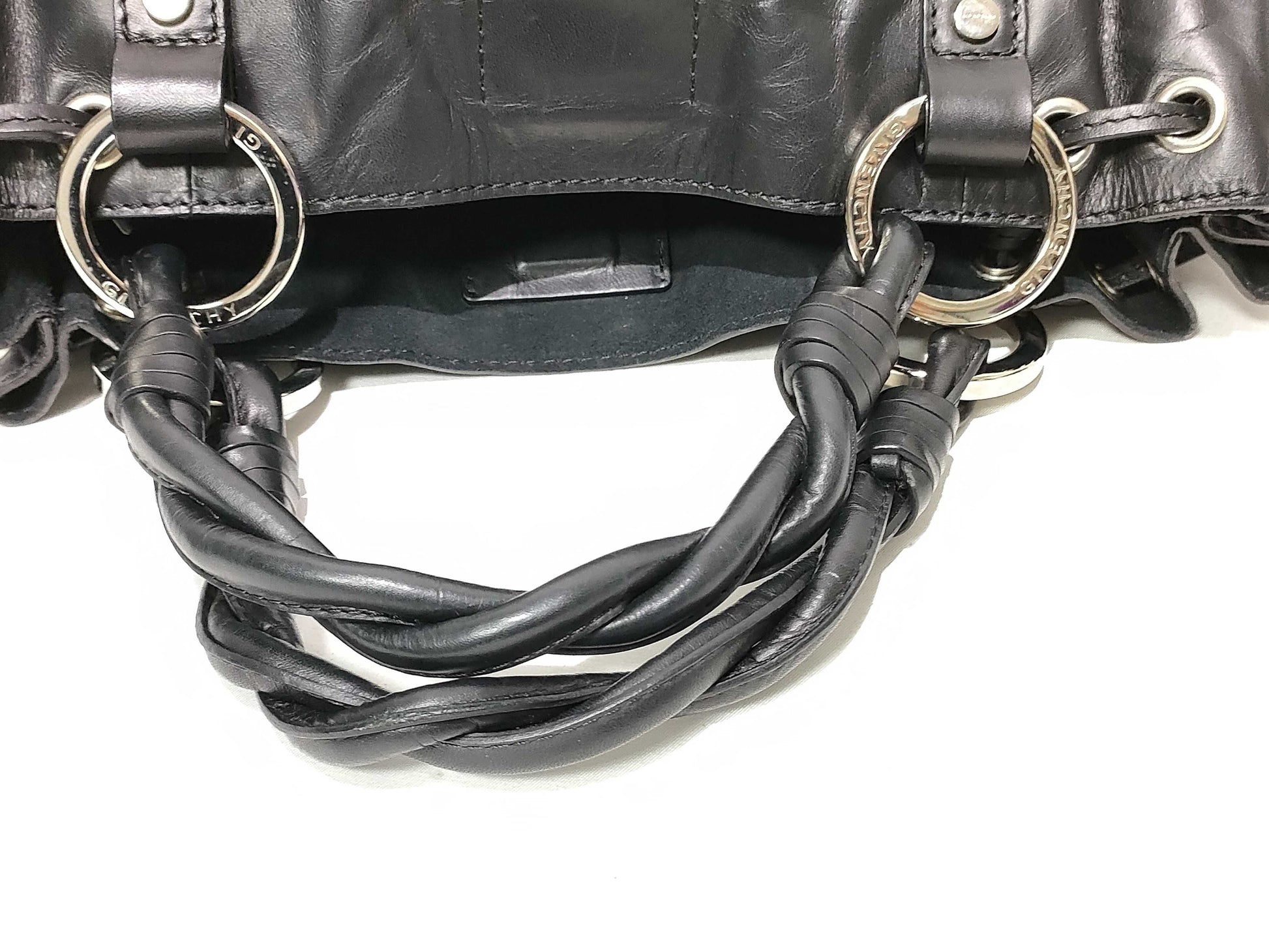 GIVENCHY SG - Givenchy Leather Shoulder Bag Black Handbag