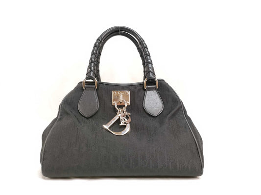 Dior Trotter Christian Dior Trotter Lovely Nylon Handbag Black Handbag