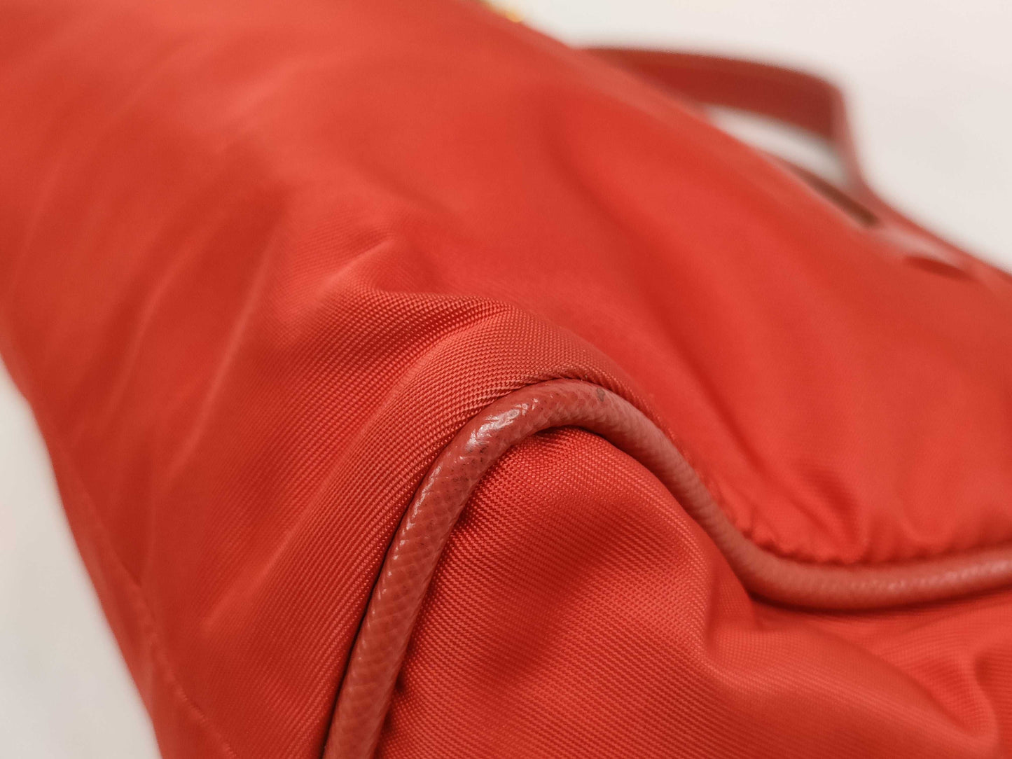 PRADA Nylon SG-Prada Saffiano x test Shoulder bag Red BN1834 Handbag